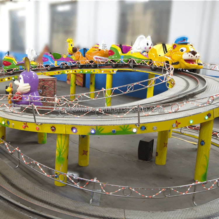 China hot sale  funfair equipment track train mini roller coaster for sale funfair rides