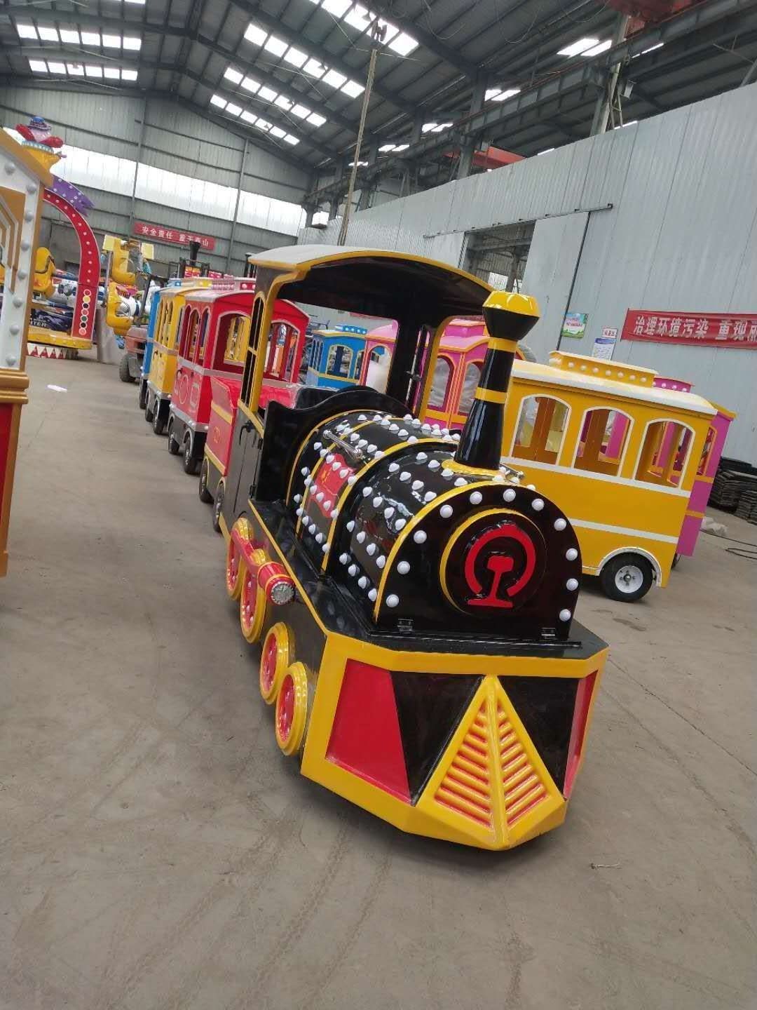 Amusement Park Ride Children Equipment Kids Electric Mini Tourist Train Kiddie Trackless Train