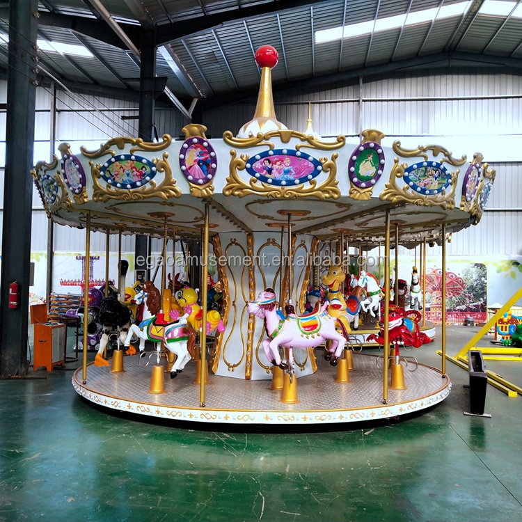 Kids ride for park charm musical carousel for sale christmas merry go round rides