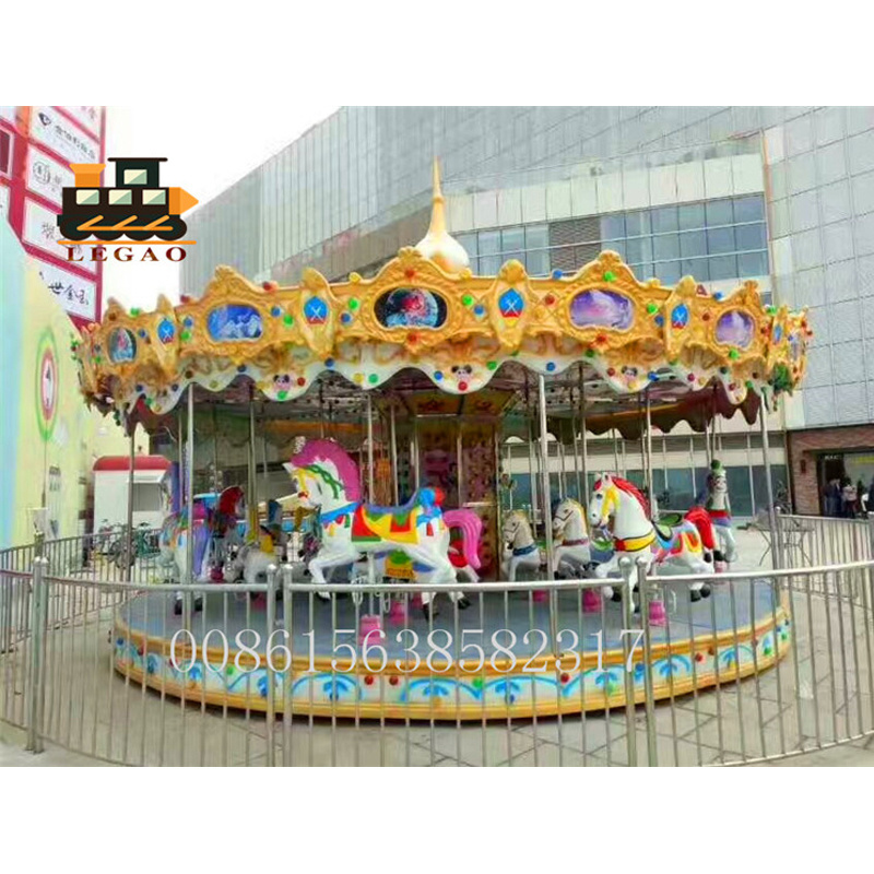 China Manufacture Amusement Park Equipment Carousel Horse Ride Merry Go Round for Sale