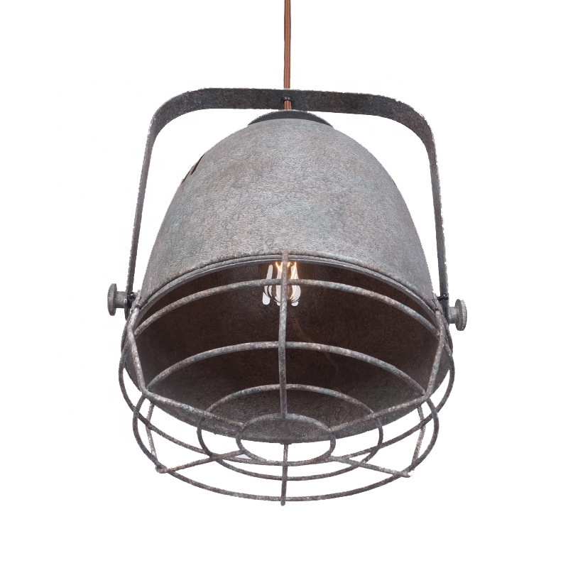 Modern Rustic Iron LED Lantern Kitchen Lamp Vintage Industrial Chandelier Pendant Lights