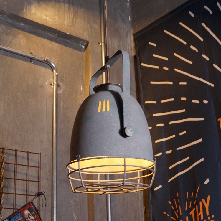 Modern Rustic Iron LED Lantern Kitchen Lamp Vintage Industrial Chandelier Pendant Lights