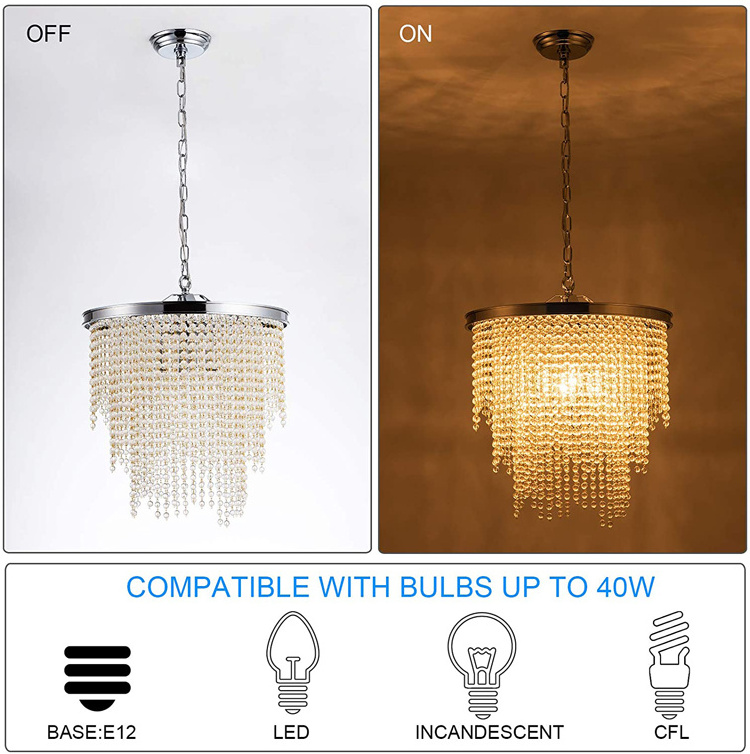 Flush Mount Black Drum Rectangle Raindrop Led Crystop Lights For Living Room Ceiling Light Crystal Chandelier