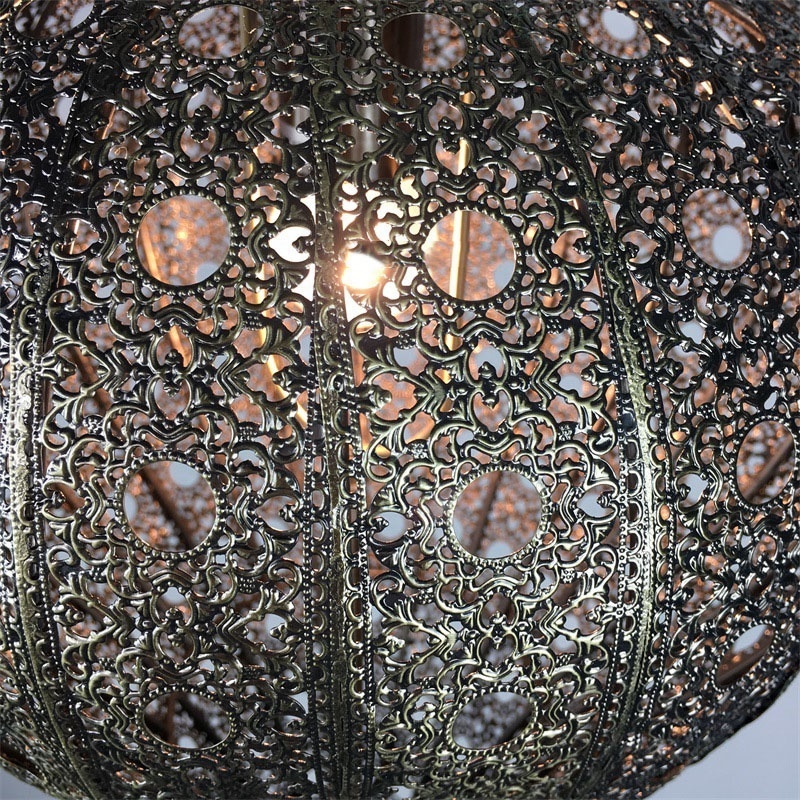 Oval Shade 1 Light Turkish Moroccan Pendant Lamp Ceiling Pendant Light for Bedroom