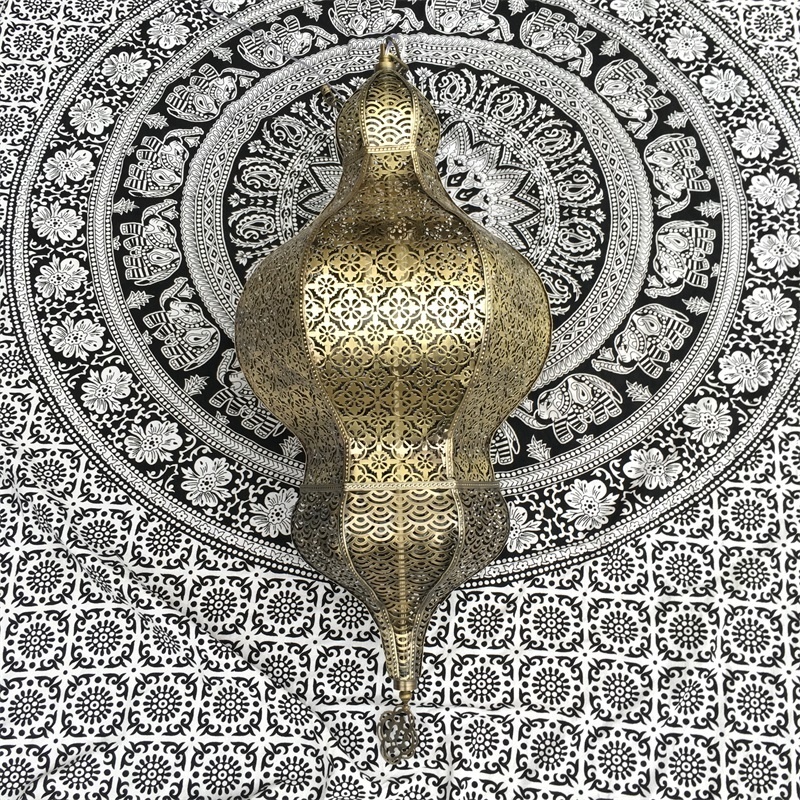 Unique Moroco Hanging Lights Arabic Handmade Moroccan Pendant Light Ceiling Hanging Light Suspend Moroccan Lamp Chandelier