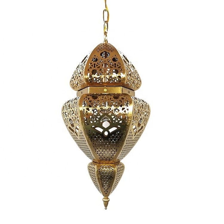 Golden Home Indoor Deco Dubai Hanging Ceiling Lamp Arabic Lamp Lighting Moroccan Lamp Chandelier Pendant Lights