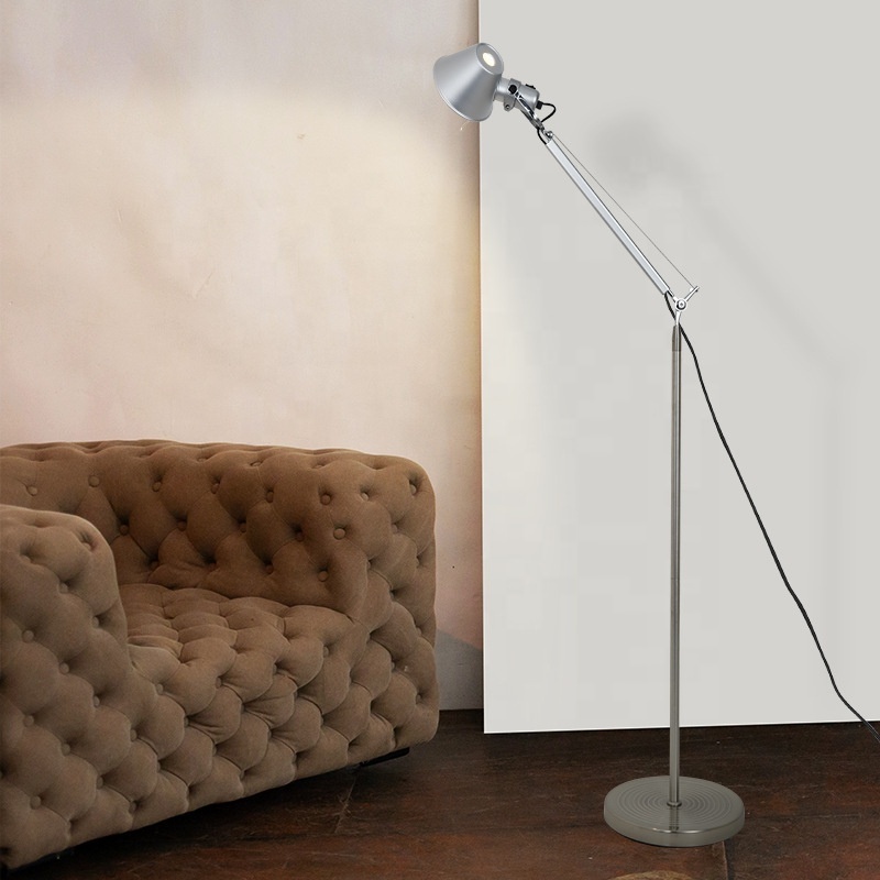 Slim Adjustable Aluminium Rotatable Recognisable Cantilevered Arms Directional Stand LED Floor Lamp