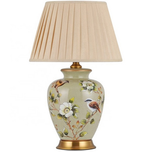 Modern Traditional Vintage Hotel Porcelain Desk Lamp Ceramic Bedside Lamp Porcelain Ceramic Table Lamp For Bedroom Bedside