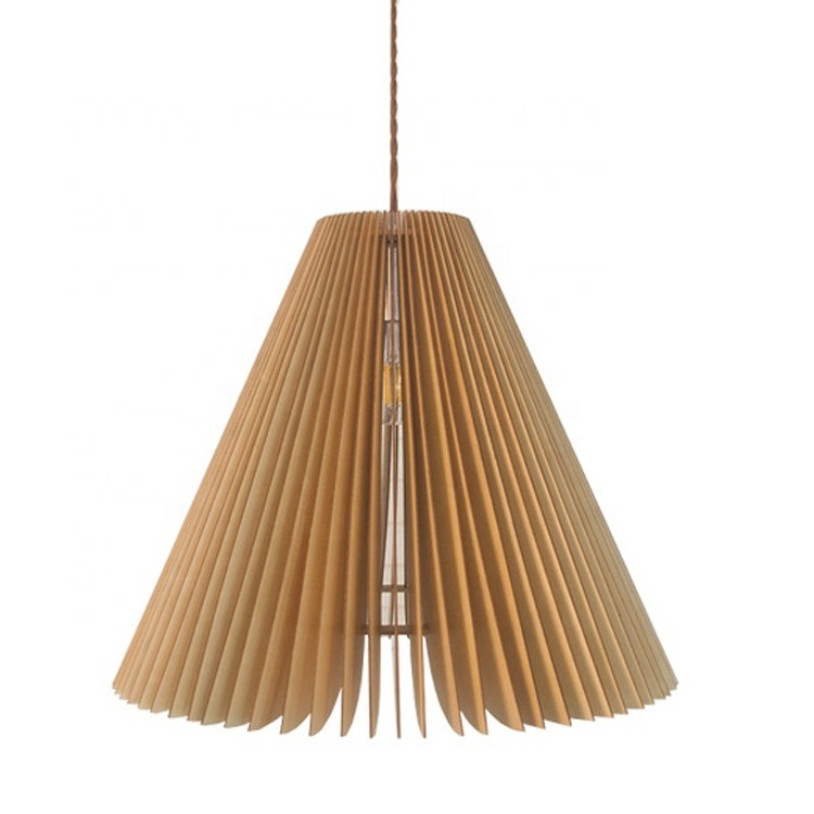 Wooden Pendant Ceiling Lamp Shade Wood Pendant Light Modern Wood Chandelier