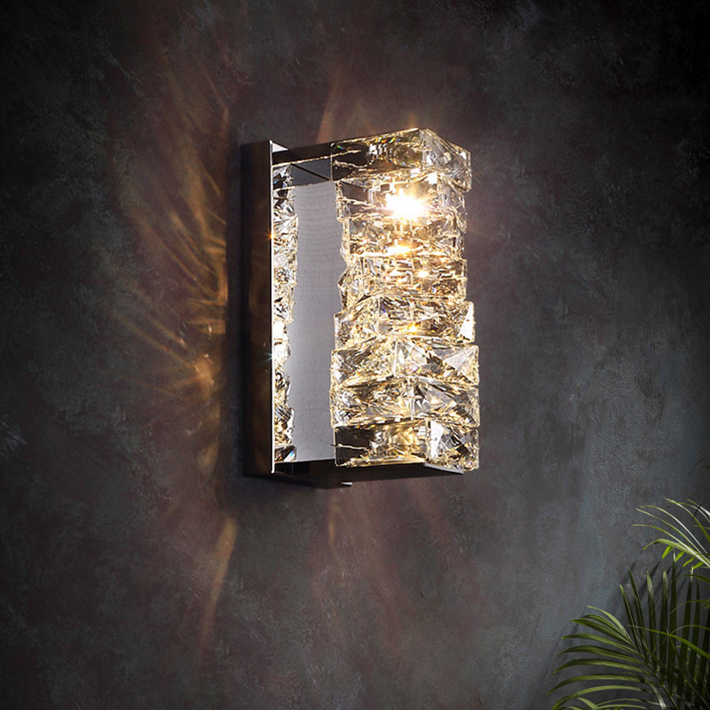 Modern Medium Hotel Crystal Bathroom Vanity Lighting Led Wall Lamps Wall Lighting Wall Lamps For Home Hotel Dinning Room Bedroom