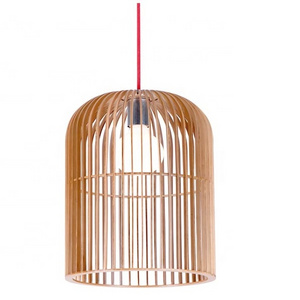 Modern Wood Birdcage Pendant Light Wooden Bird Cage Pendant Light