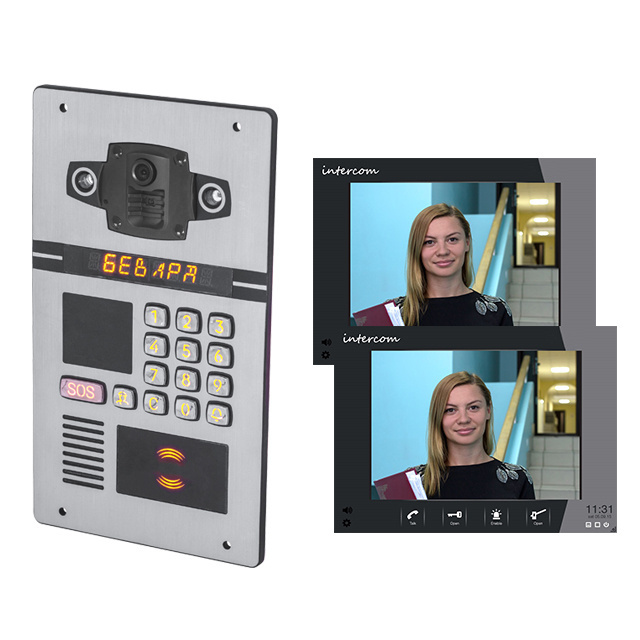 Multi Apartments IP Video Door Camera Videoporteros Interphone