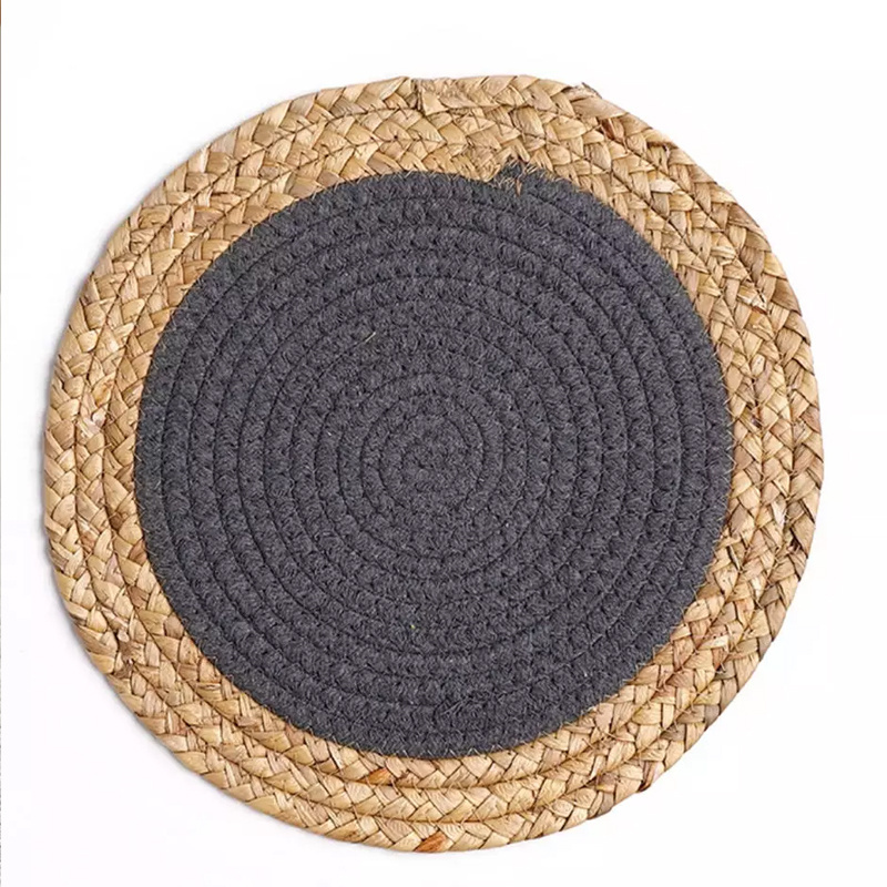 Home Decoration Round Cotton Rope Woven Mat Table Mat Heat Resistant Seagrass Fringe Placemats For Dining Table Luxury