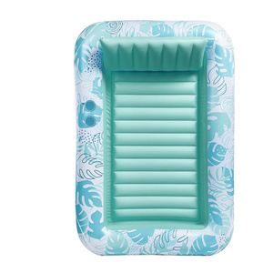 Hot Sale Custom Logo Inflatable Tanning Pool Lounger Float for Adults