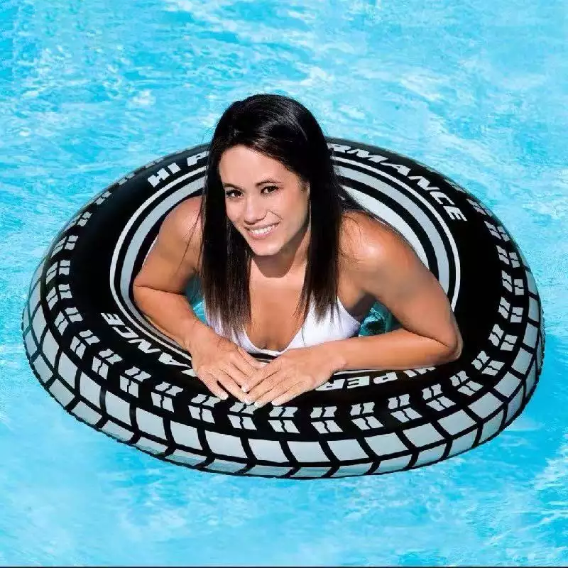 PVC inflatable adult tire swim ring for adults inflatable Giant Tire Tube Raft For Pool/Lake/Ocean