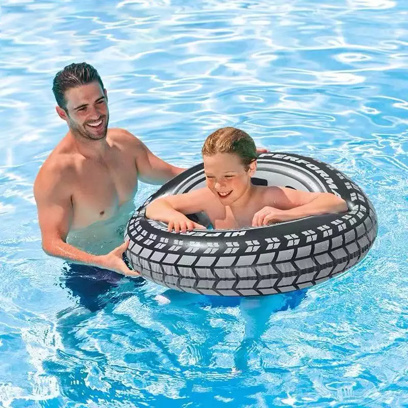 PVC inflatable adult tire swim ring for adults inflatable Giant Tire Tube Raft For Pool/Lake/Ocean