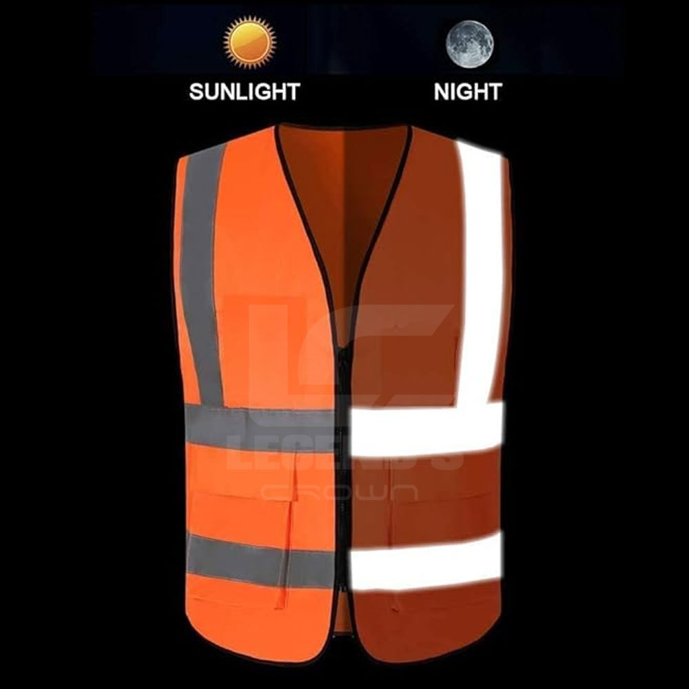 Safety Vest Reflective Work 2023 Safety Vest For Men Waterproof  Reflective Safety Winter Vest