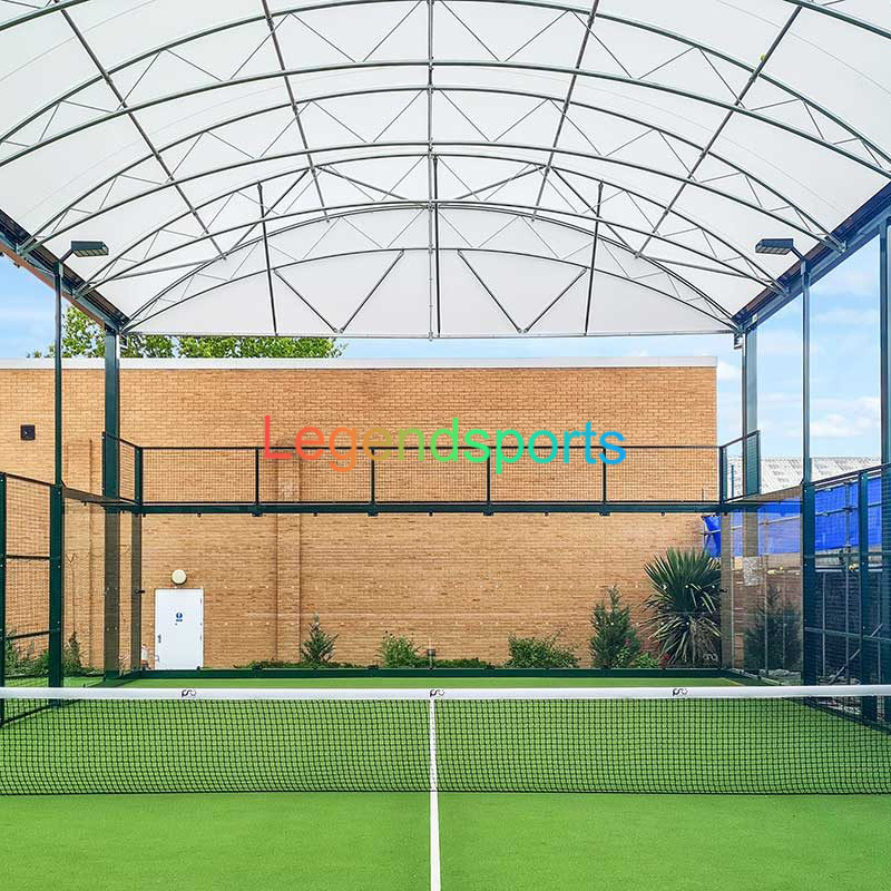 Hot Sale Custom Padel Tennis Court Roof  11x22m Padel Court Cover