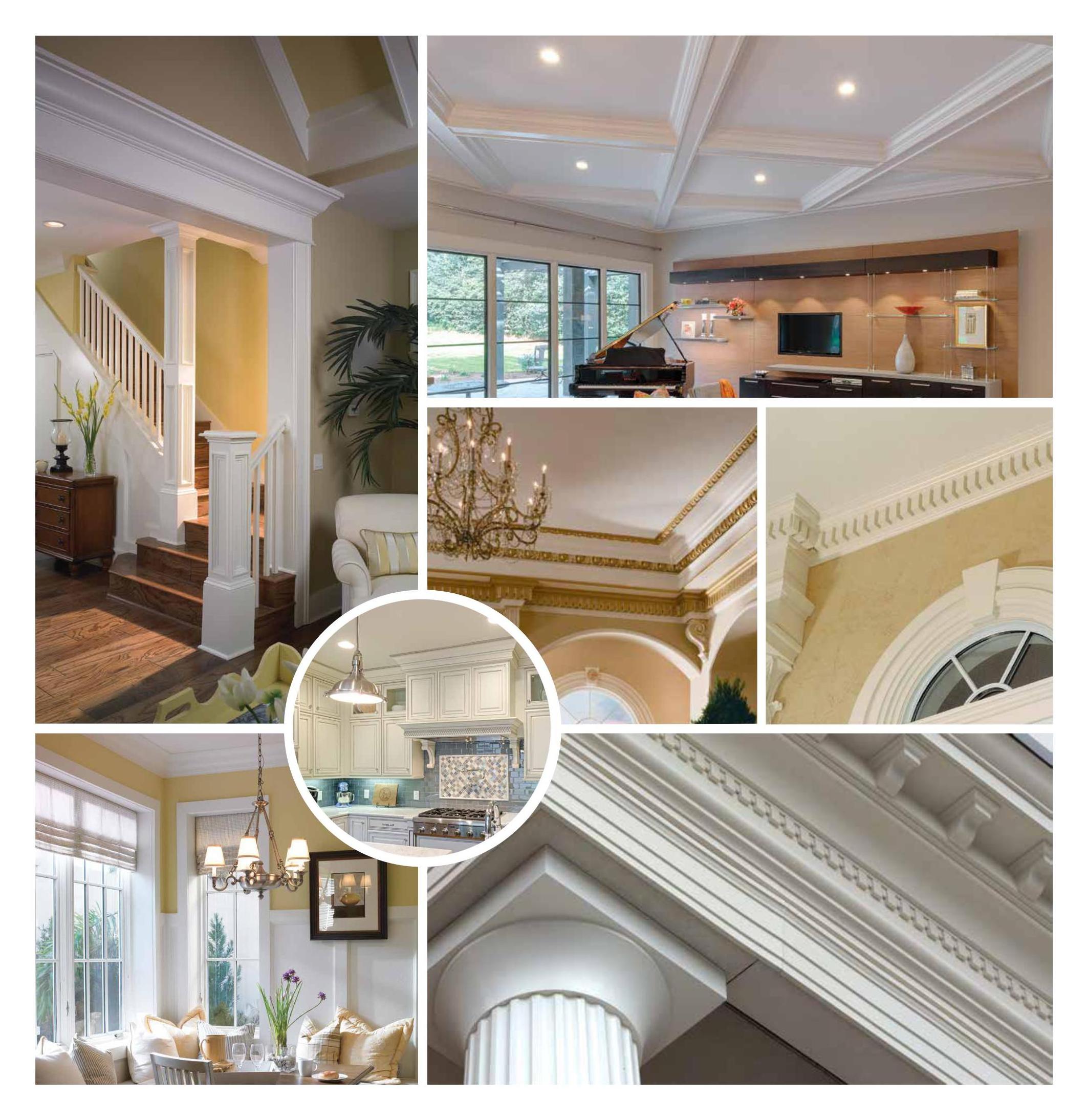 China  low price High Density  Polyurethane Decorative materials Crown Mouldings For exterior and interior