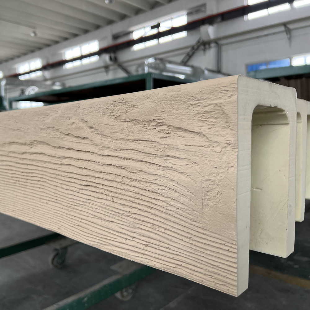 BM6X8X144SNew Products Building Structural Wood Beams Foam Ceiling Beams for Ceiling Decoration