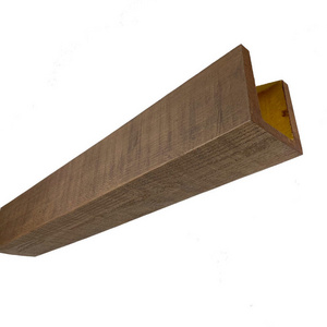 High Quality Security Hot Sale Pu Artificial Wood Ceiling Faux Wood Beams