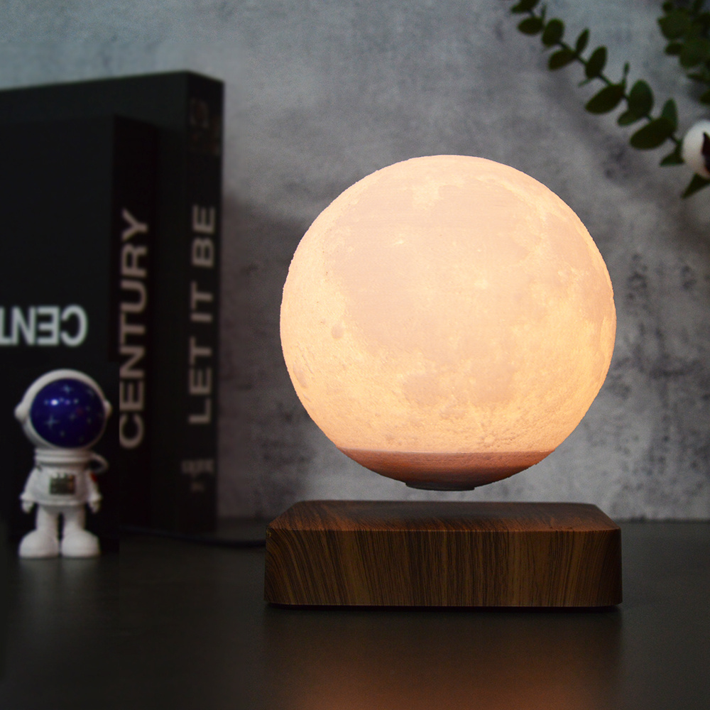 New  Design Table Floating Led Light 3D Printing Lamparas De Luna Night Lights Levitating Magnetic Moon Lamp Floating