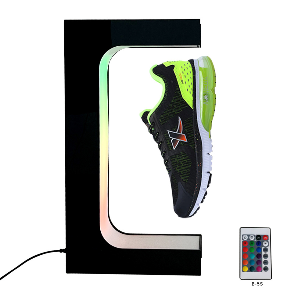 2023Popular Sport Shoe with Magnetic Floating Shoes Display Shelf For Wall Mount Function as Business Advertisement