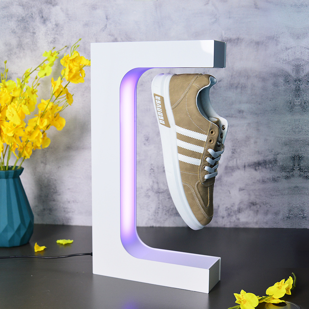 2023Popular Sport Shoe with Magnetic Floating Shoes Display Shelf For Wall Mount Function as Business Advertisement