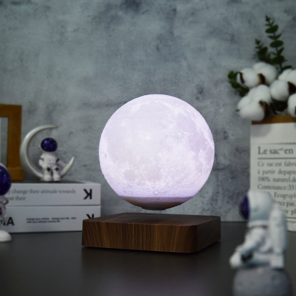 New  Design Table Floating Led Light 3D Printing Lamparas De Luna Night Lights Levitating Magnetic Moon Lamp Floating