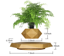 2024 Rotating Plant Hot Sell Magnetic Floating Levitation Floating Plant for Decoration