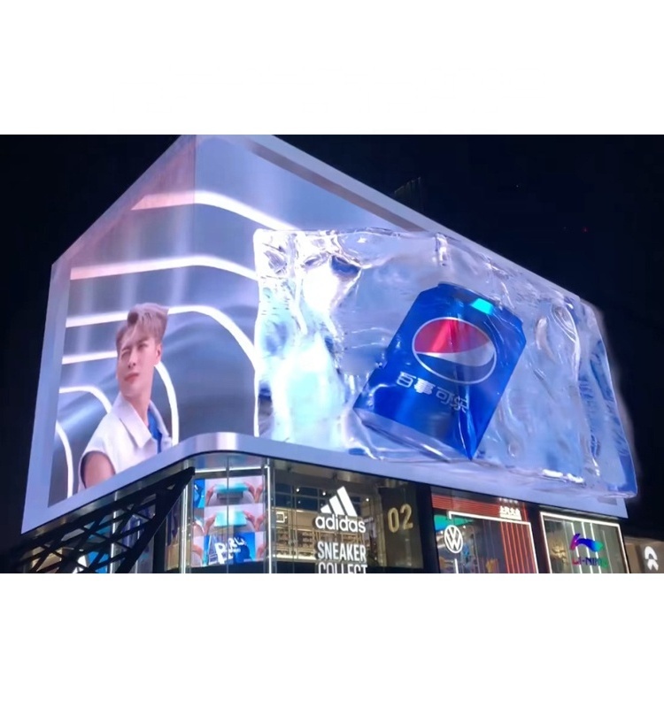 Amazing Effect 3d Remote Control 960x960mm Customized Led Videotron For Outdoor Billboard Screen Advertising