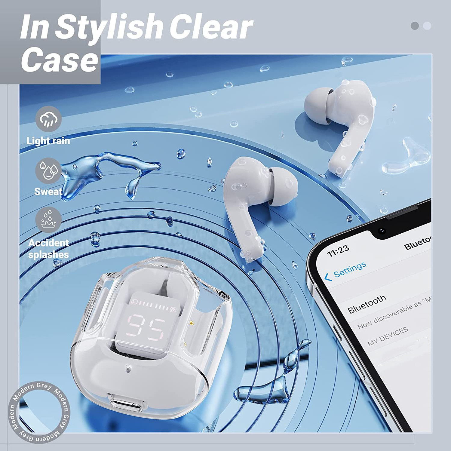 Transparent air31 tws Earbuds Headset crystal airbuds wireless Earphone Headphone Pods Auriculares Audifonos air 31 earbuds