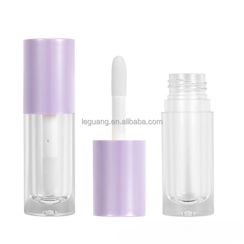 Plastic Clear Lipstick Tube Wholesale Bulk Fancy Empty Lip Gloss Tubes With Colorful Screw Cap For Cosmetic Packaging