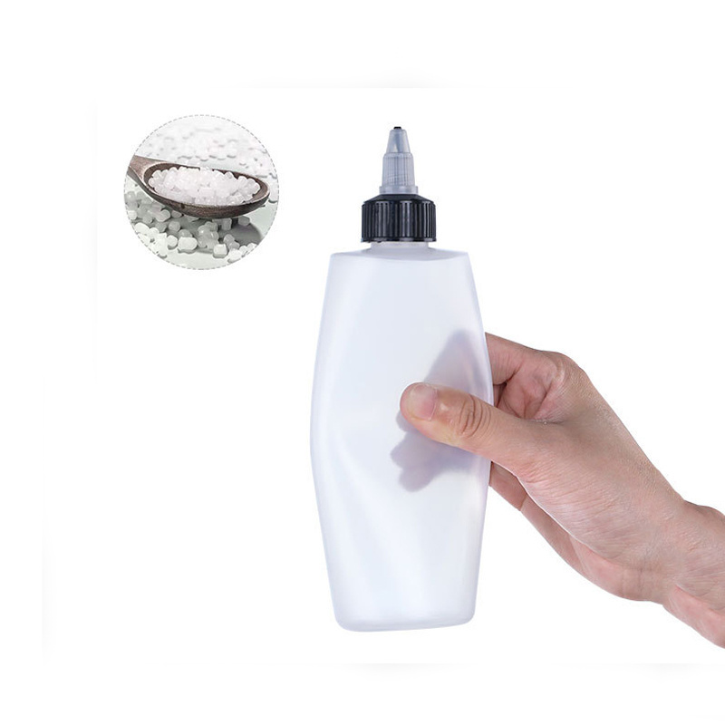 Manufacturer 100ml 200ml 300ml White Fine Tip PE Squzee Glue Bottle Plastic 8 oz Bottles Empty For Hair Oil With Twist Top Cap