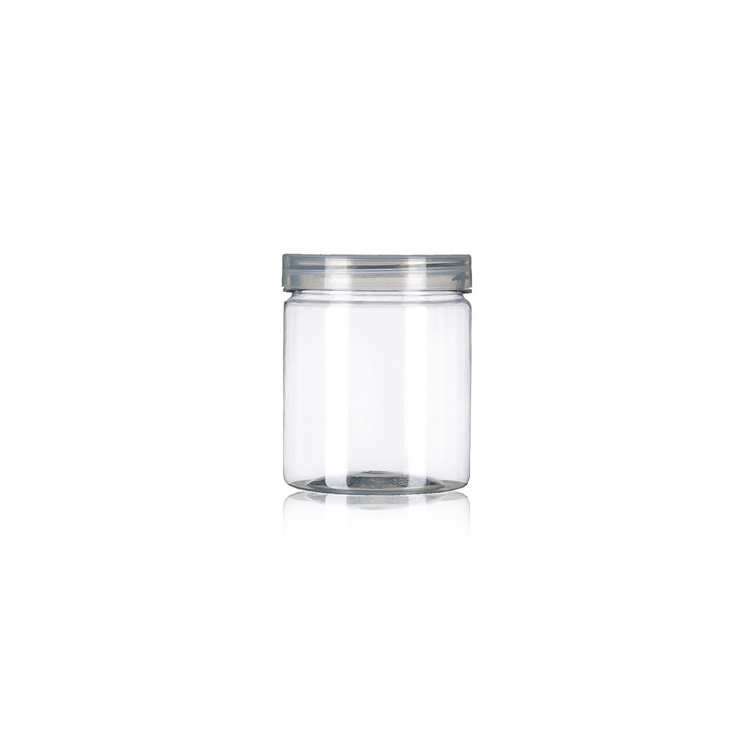 Household Food Plastic Cans Transparent Food Packaging 480ml Empty PET Bottle Candy Jar