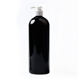 1L Normal Sizes Moisture Recovery Professional Hair Salon Shampoo Bottle Skin Care Boston Round Plastic Liquid Soap Bottles