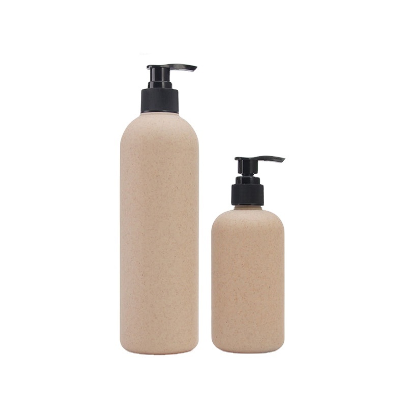 In Stock Personal Care Packaging 30ml 100ml 250ml 300ml 500ml Biodegradable Shower Gel Bottle With Black Pump Dispenser