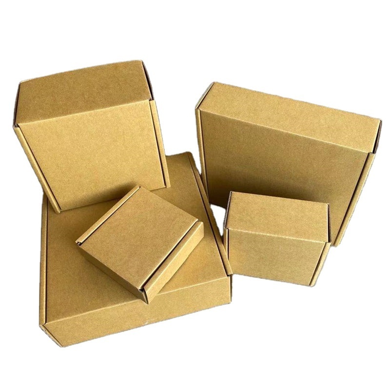 Customized Shipping Shoe Box Printed Folding Square Empty Clothing Kraft Paper Jewelry Foldable Cardboard Airplane Packaging