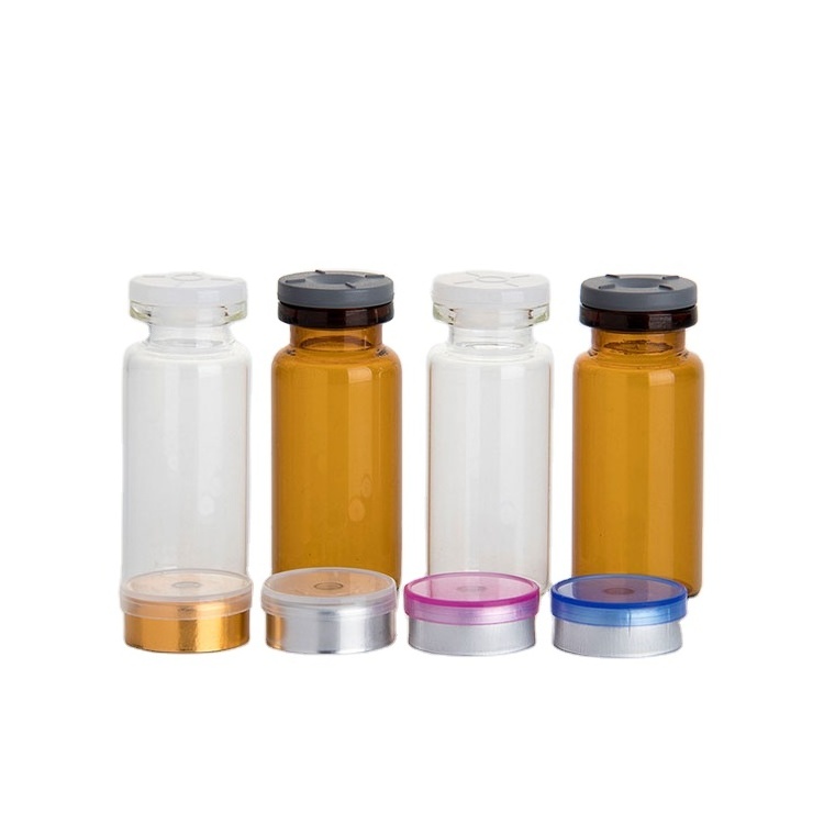 Empty Crimp Tube Glass Steroid Pharmaceutical Penicillin Bottles 2ml 5ml 10ml Mini Clear Amber Medical Sterile Injection Vial