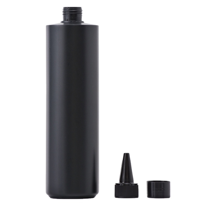 Eyelash Glue PET Empty Container Plastic 300ml Squeeze Black Twist Top Dropper Potion Glue Bottles For Hair Oil Bottle