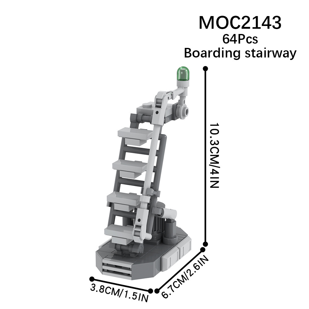 leguoguo space wars Boarding ladder MOC MOOXI MOC2143 wars weapon toy minifigs building block sets bricks BX