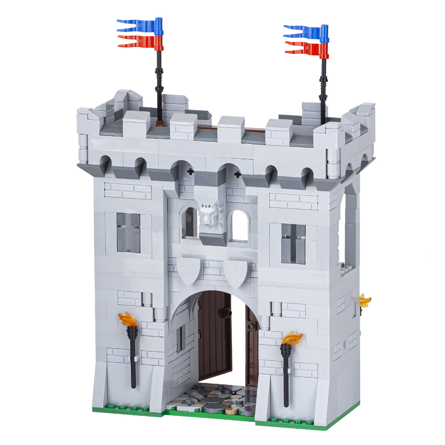 medieval city gate moc5010-a wholesale Military series weapon fortification barrack model kid boy girl toys building block brick