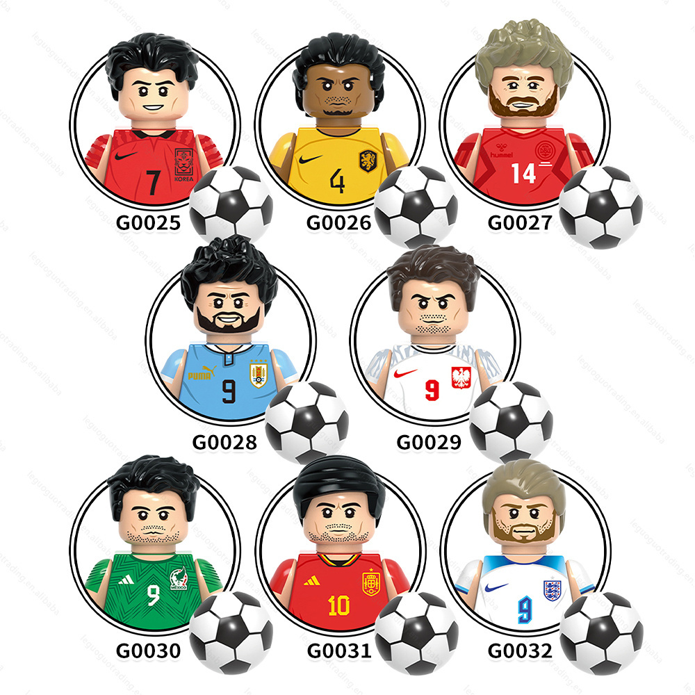 Famous Basketball Football Soccer Star Sports Mini Characters Action Educational Collect Building Blocks Toys for Kids Teenagers