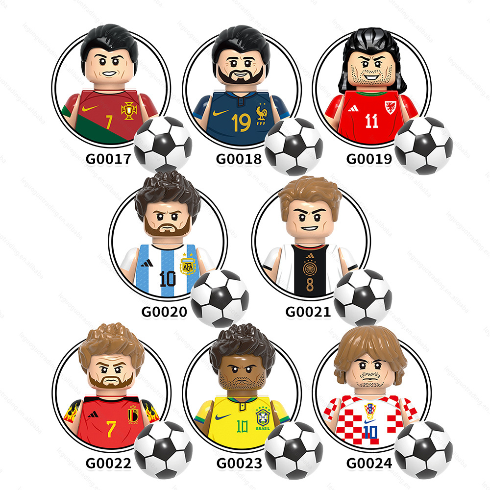 Famous Basketball Football Soccer Star Sports Mini Characters Action Educational Collect Building Blocks Toys for Kids Teenagers