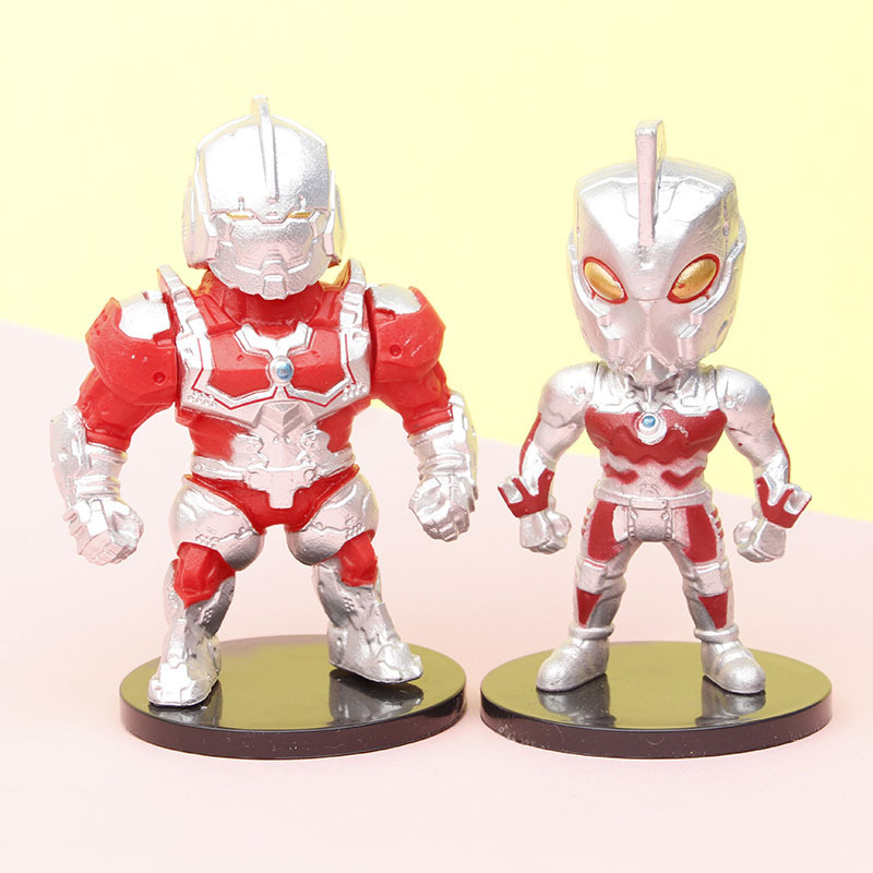 10m 6Pcs/set Anime Ultramaners Taro Ace Seven Jack Rosso Zero Gaia Blu Dyna Models Action Figures Kids Boys Girls Children Toys