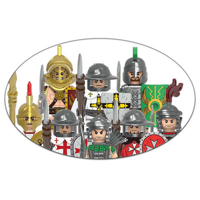 LEGUOGUO blocks Army general Medieval knight Roman Legion Soldiers Guard Troops Rome mini toys Building Blocks X0320