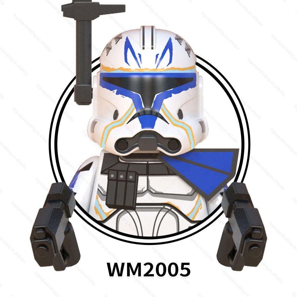 WM6095 star Clone Wars 7 The Bad Batch Jesse Ahsoka's Clone Troopers  mini action figures Starwars Block toys for kids playmobil