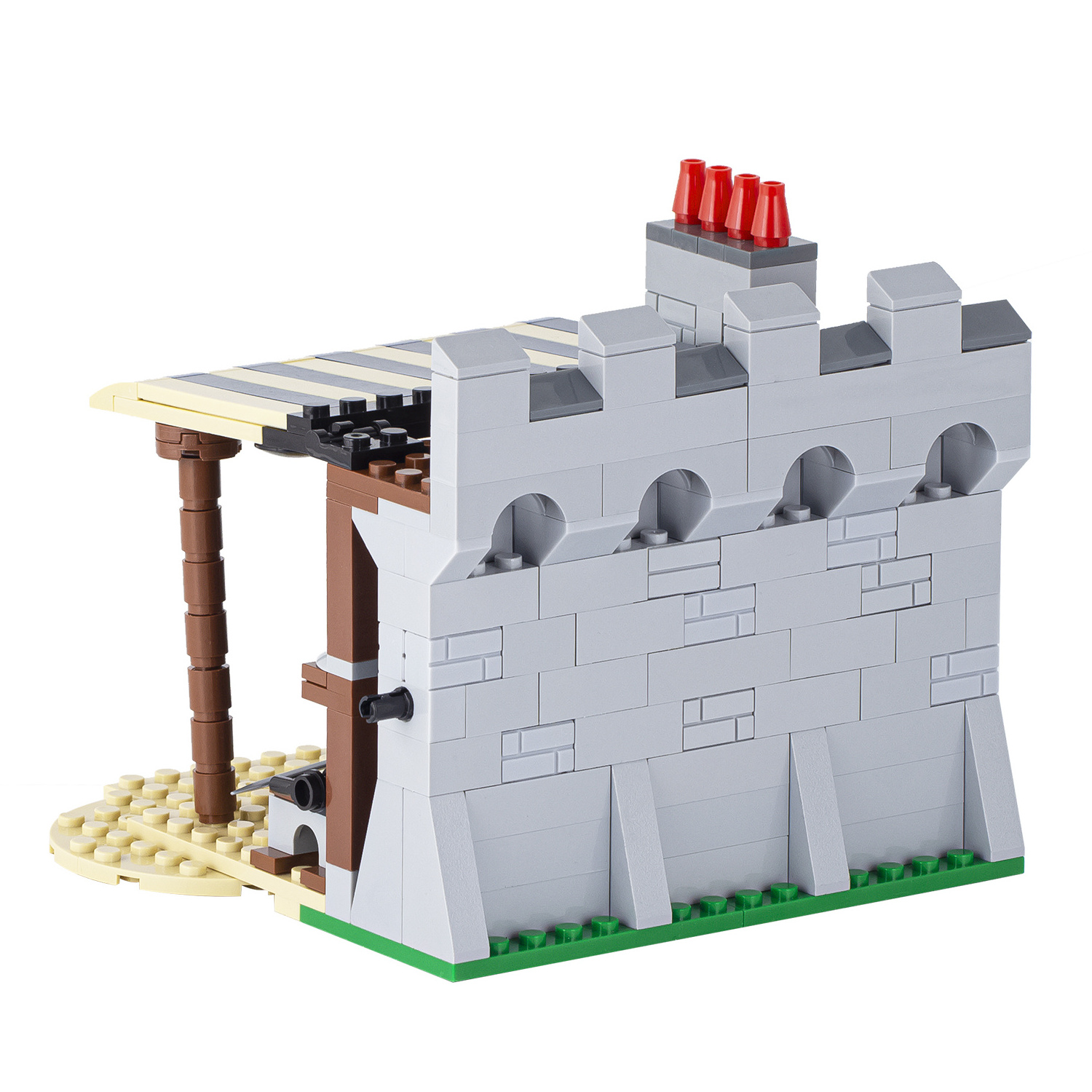 moc5010-e Medieval blacksmith shop Military weapon fortification barrack model kid boy girl toys building block brick