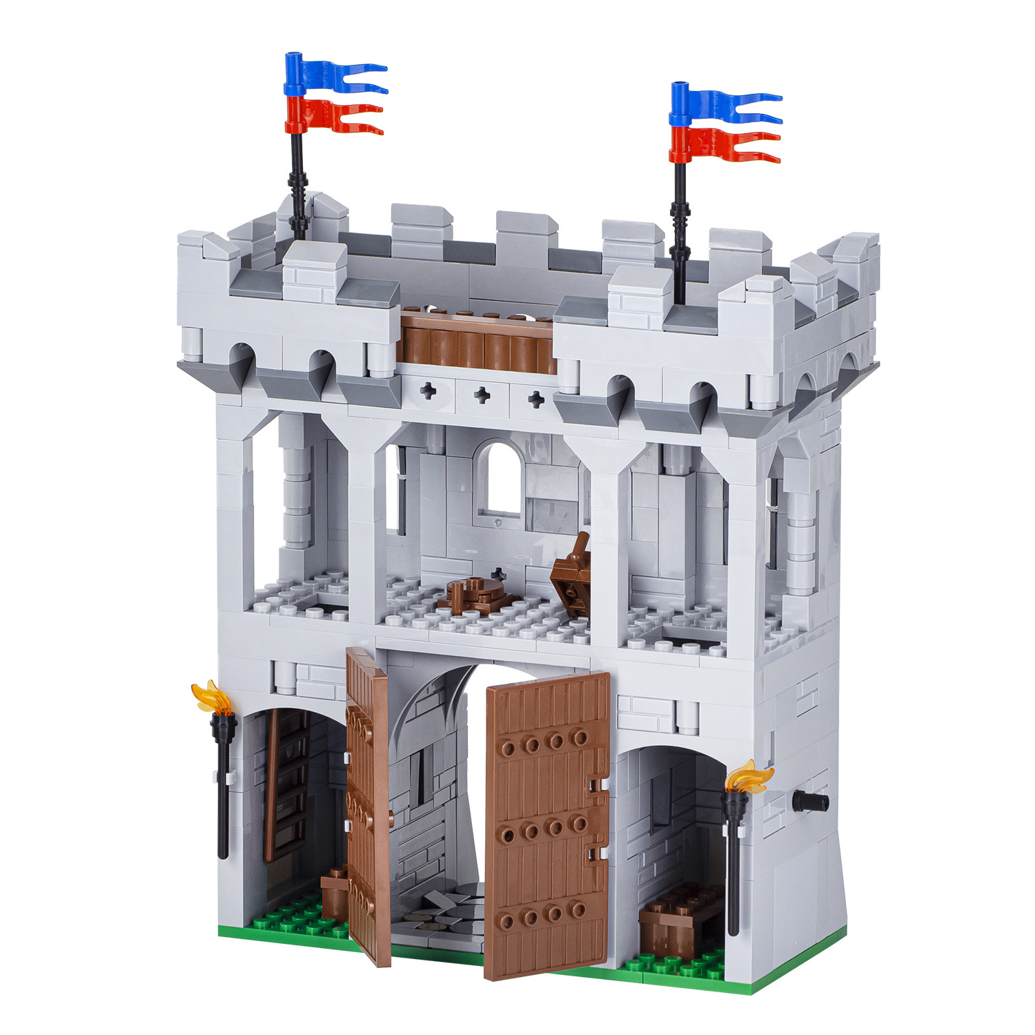 medieval city gate moc5010-a wholesale Military series weapon fortification barrack model kid boy girl toys building block brick