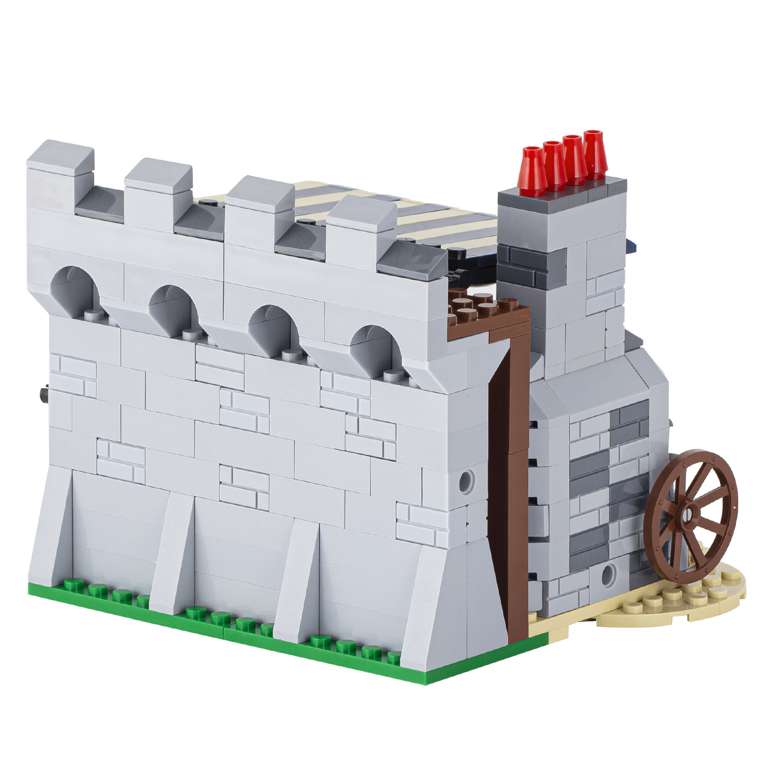 moc5010-e Medieval blacksmith shop Military weapon fortification barrack model kid boy girl toys building block brick